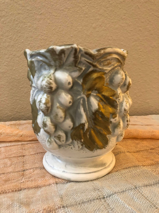 Ceramic Grape Vine Vase