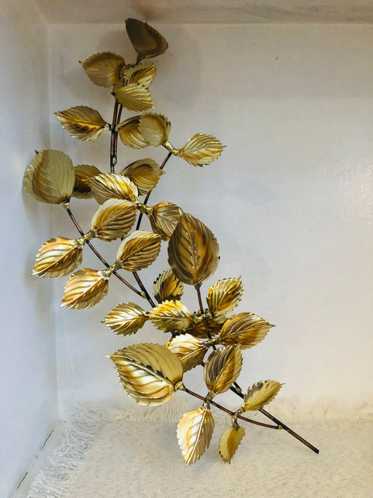 Brass and Copper Leaf Branches (set of 2)