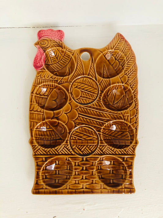 1970s Ceramic Egg Tray