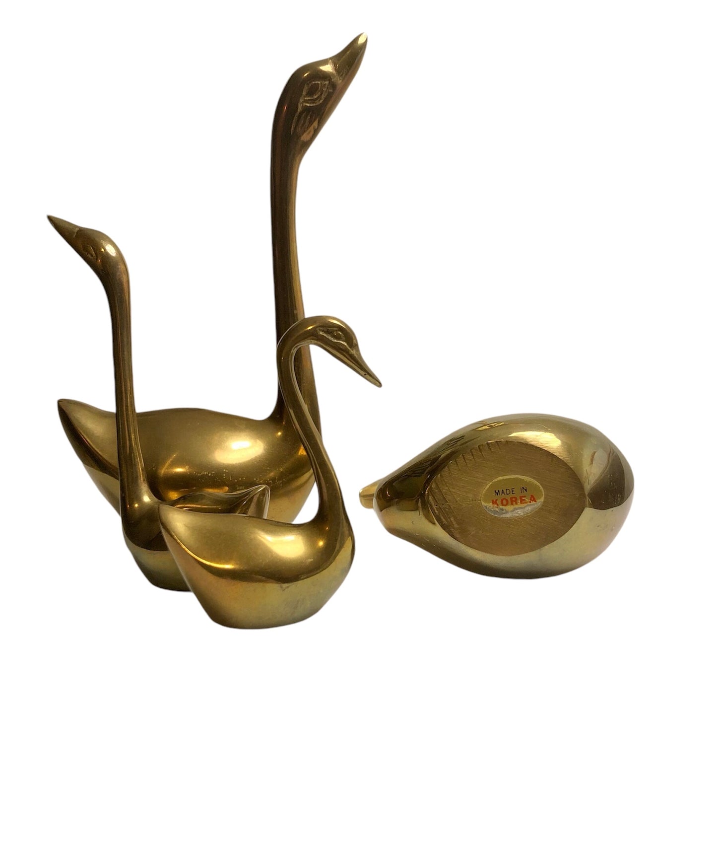 Brass swans (set of 4)