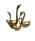 Brass swans (set of 4)