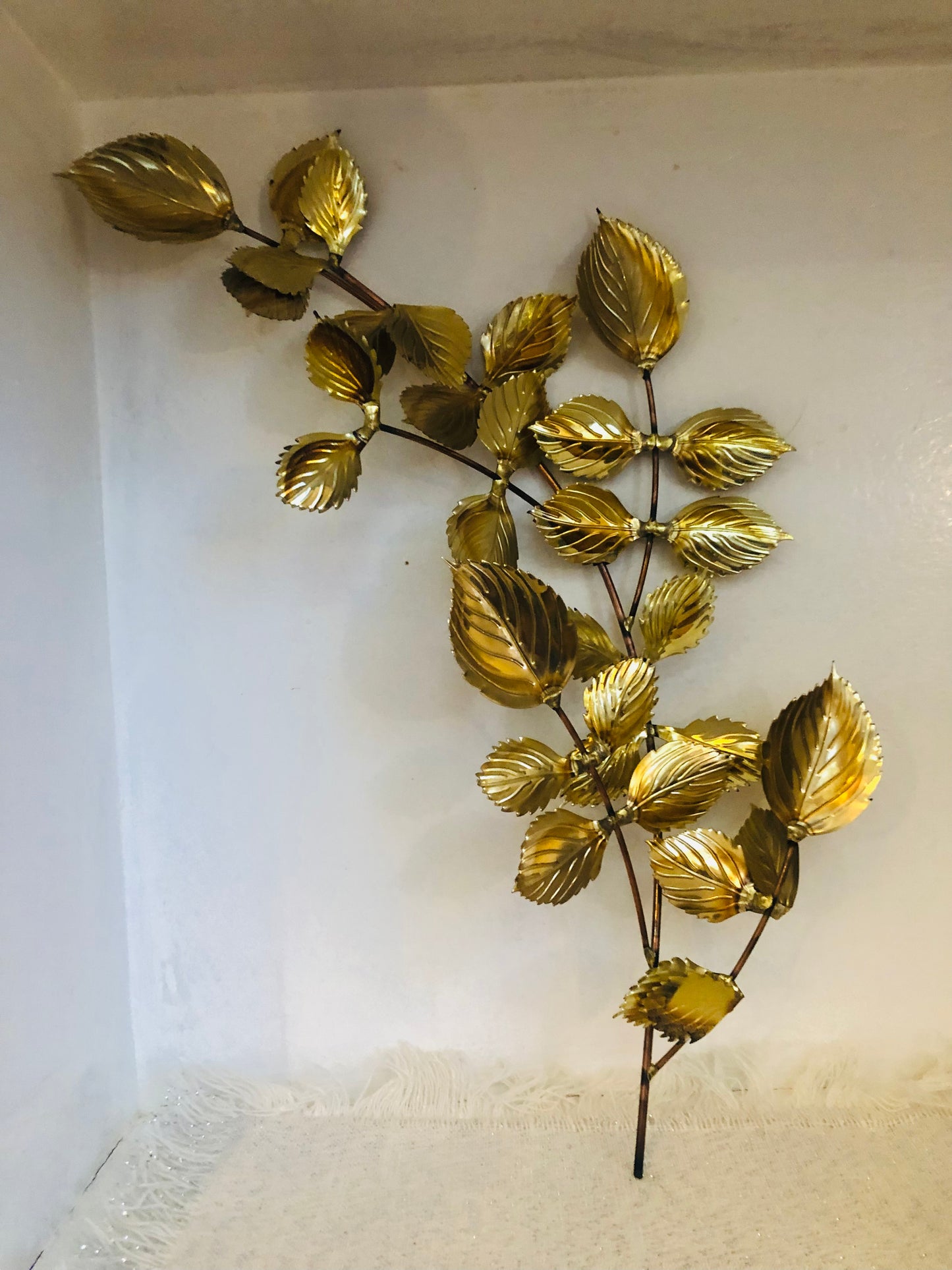 Brass and Copper Leaf Branches (set of 2)