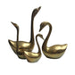 Brass swans (set of 4)