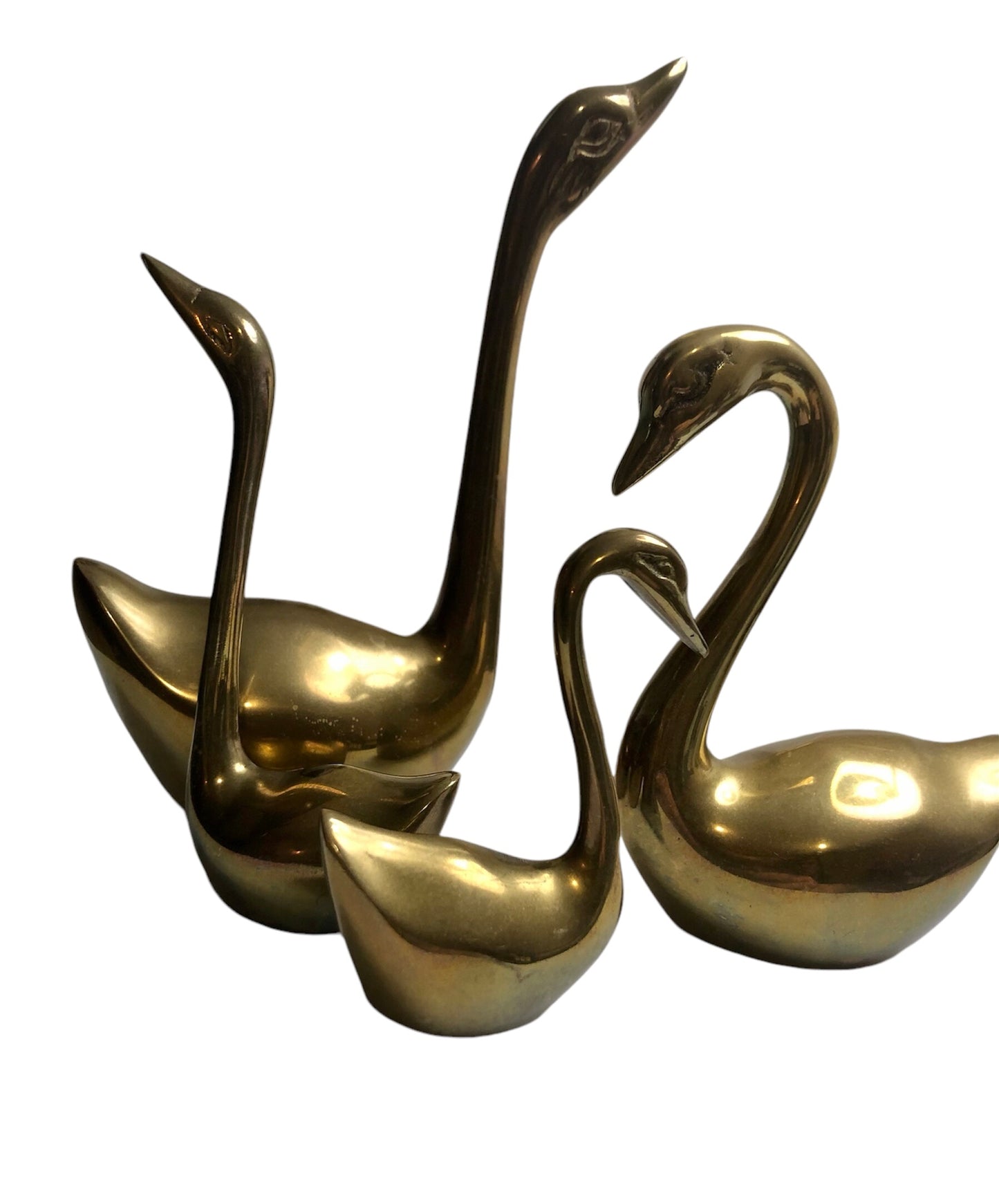 Brass swans (set of 4)