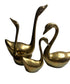 Brass swans (set of 4)