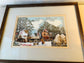 Winter scene cross stitch artwork