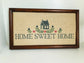 “Home Sweet Home” Cross Stitch Framed Art