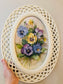 Homco Framed Pansies Wall Art