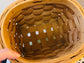 Wood Weave Basket With Handle