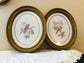 Vintage MCM Homco Birds and Flowers Framed Prints