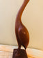 MCM Carved Heron Bird Statue