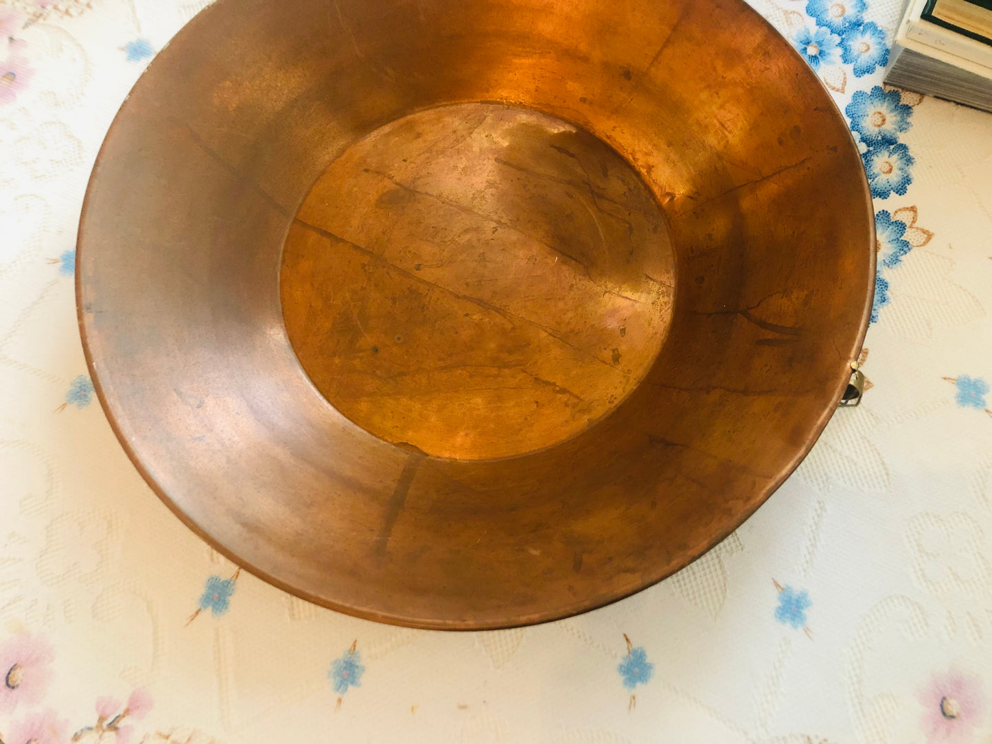 Large Copper Decorative Bowl