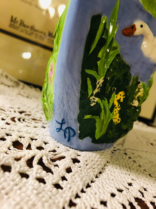 Ceramic Swan Vase/Planter