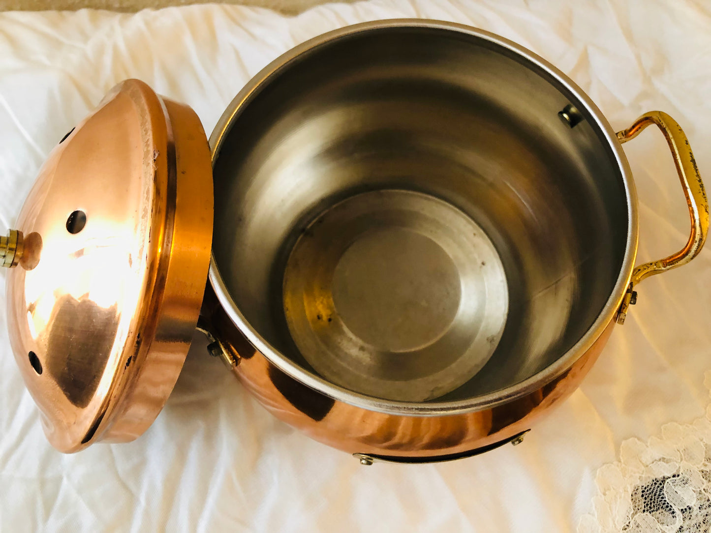 Copper Plated Potpourri Pot