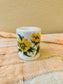 Ceramic Yellow Rose Candle Holder